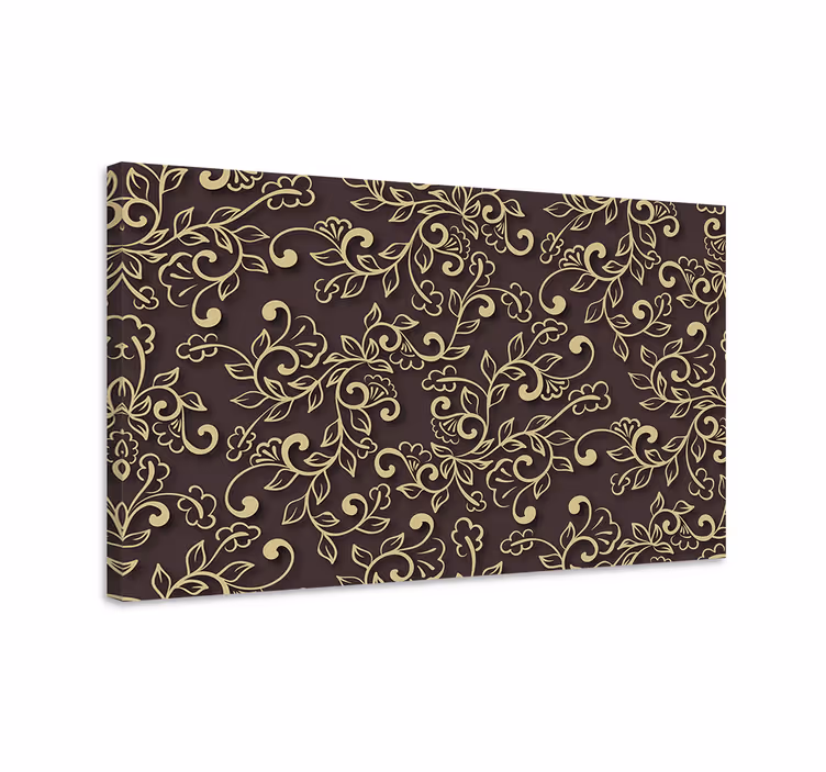 Dipinto con fiori e piante disposizione botanica elegante - TenStickers
