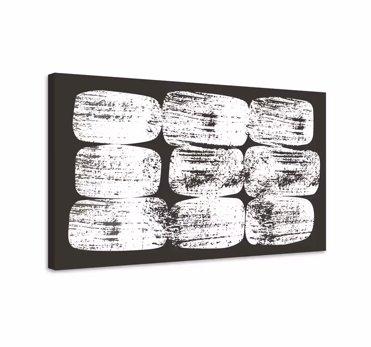 Cornice quadro ornamentale blocchi bianchi strutturati - TenStickers