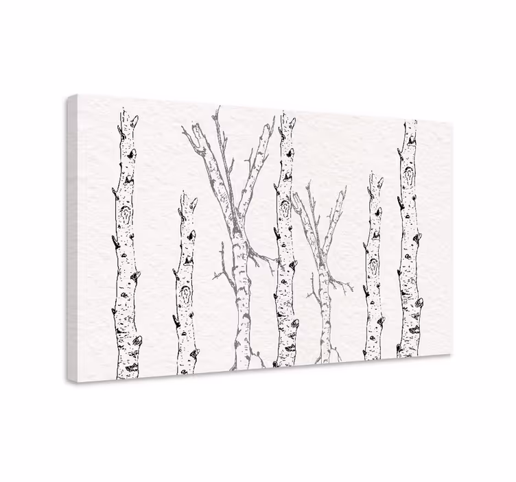 Dipinto alberi modelli minimalisti - TenStickers