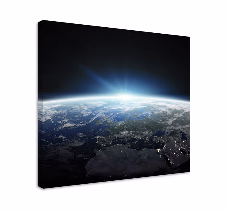 Dipinto mappamondo terra dallo spazio - TenStickers