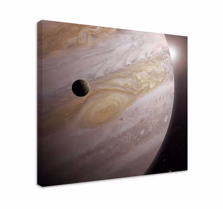 Dipinto con dinosauri danza cosmica di giove - TenStickers