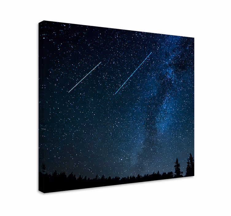 Dipinto di paesaggio cielo celestiale della sera - TenStickers