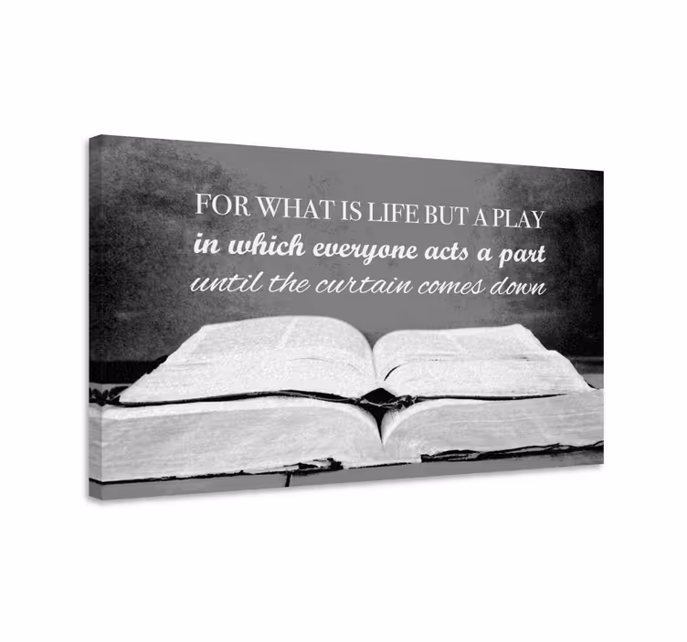 Dipinto con frase copione di vita - TenStickers