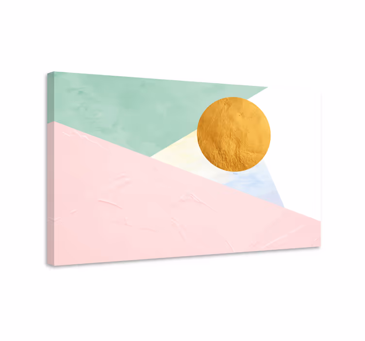 Dipinto moderno cerchio solare geometrico - TenStickers