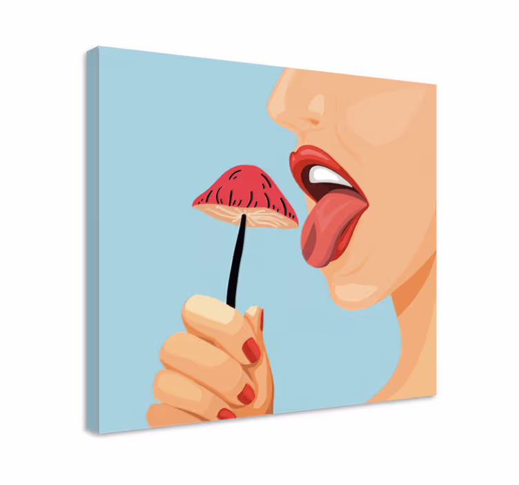 Dipinto con frutta e natura morta tentazione di fragole - TenStickers
