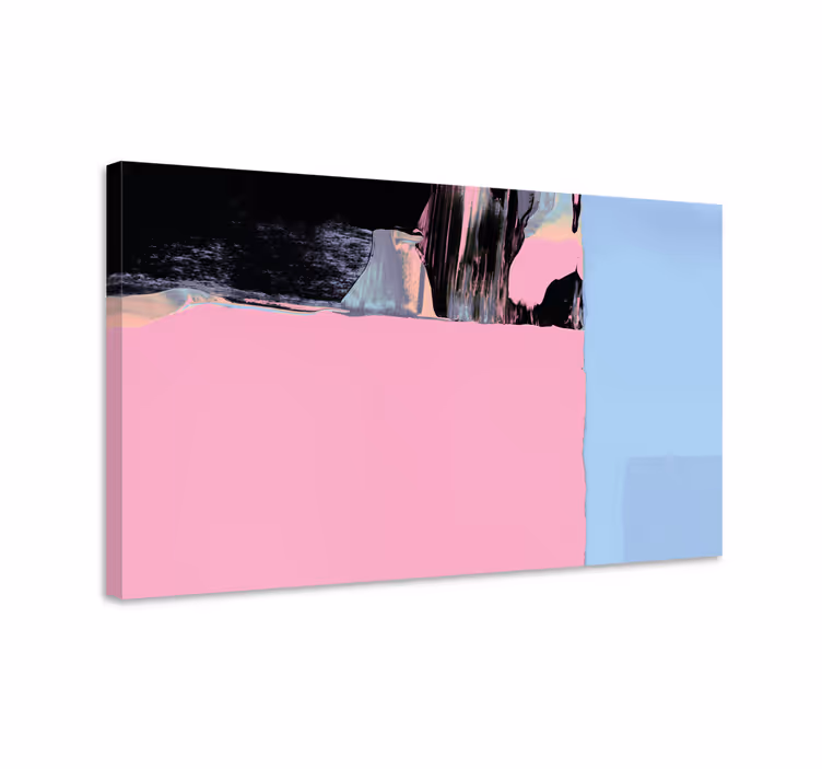 Dipinto astratto segmenti di colore astratto - TenStickers