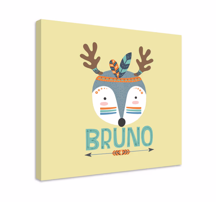 Quadri cameretta neonato animale della foresta nordica - TenStickers