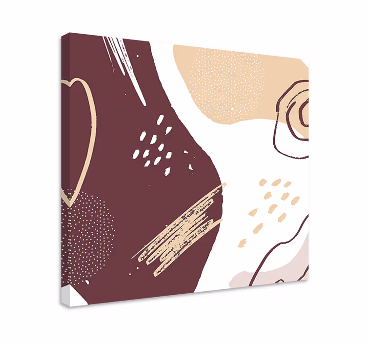 Dipinto moderno composizione di forme astratte - TenStickers
