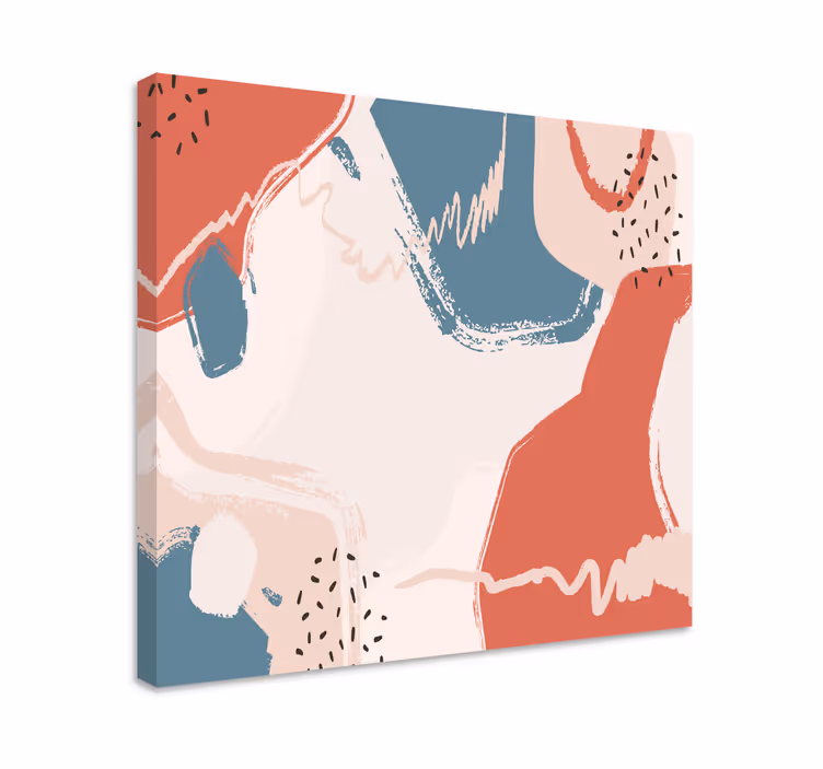 Dipinto musicale forme di melodia astratta - TenStickers