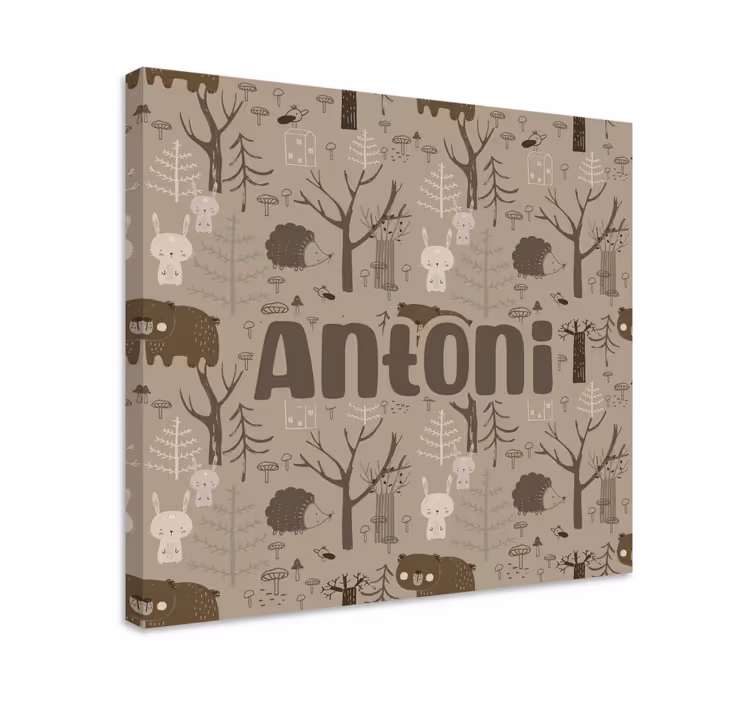 Quadri cameretta neonato creature della foresta carine - TenStickers