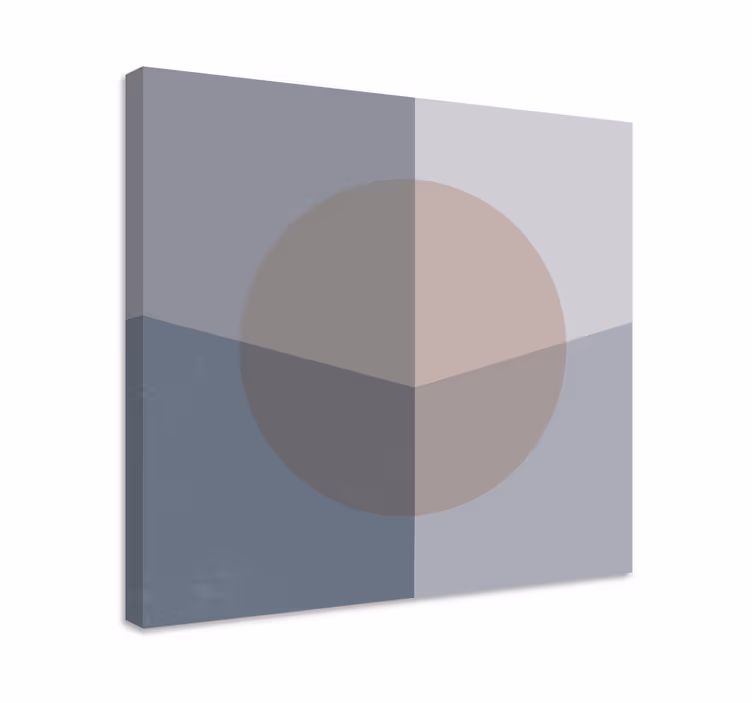 Dipinto geometrico composizione di cerchi astratti - TenStickers