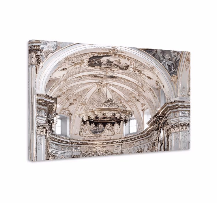 Arte dipinto dettagli interni di chiesa - TenStickers