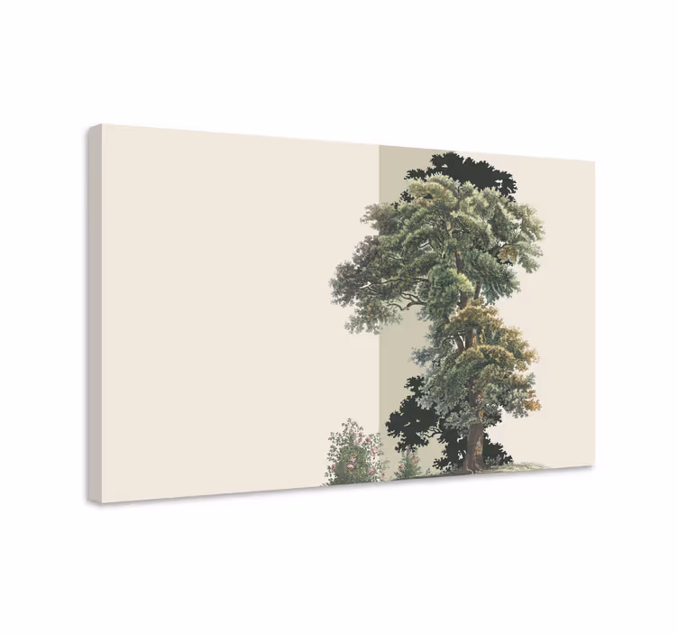 Dipinto alberi contorno albero regale - TenStickers