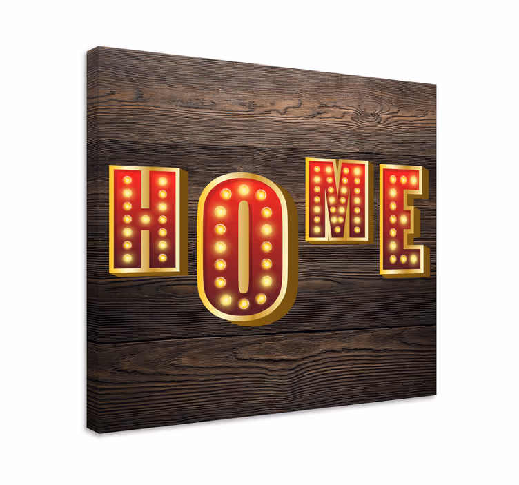 Dipinto con frase segno luminoso per casa - TenStickers