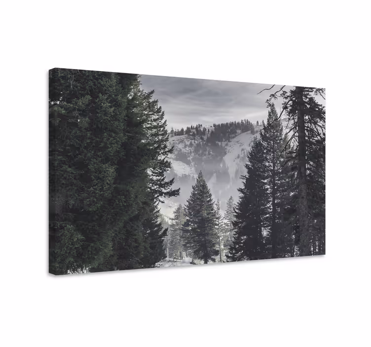 Dipinto di paesaggio scena montana maestosa - TenStickers