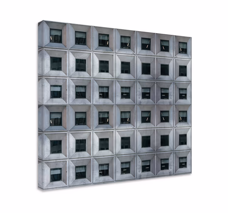 Quadro 3D Architettura brutalista - TenStickers