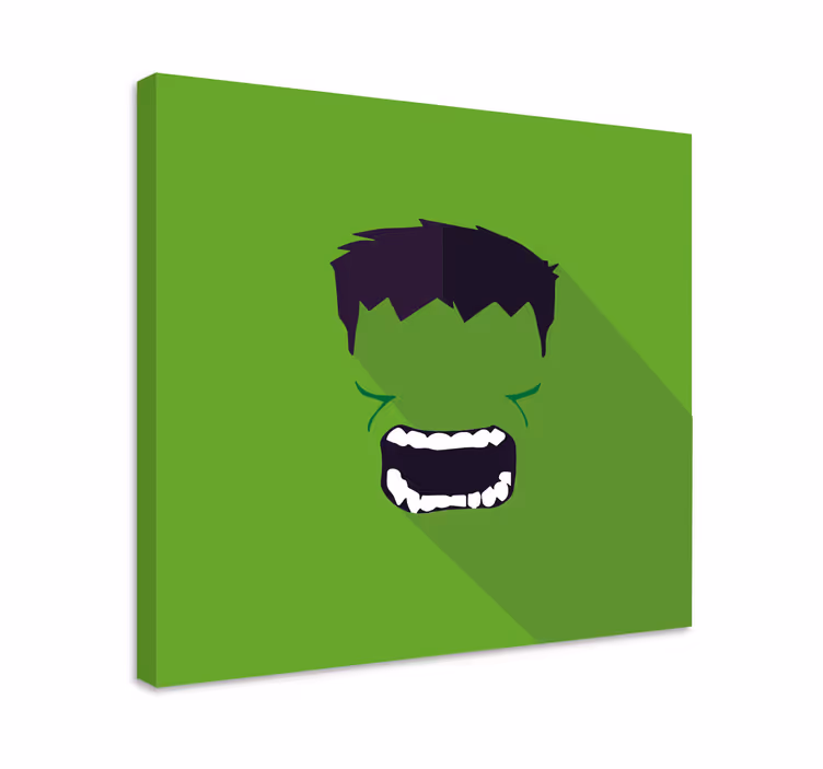 Quadro supereroi Supereroe verde - TenStickers