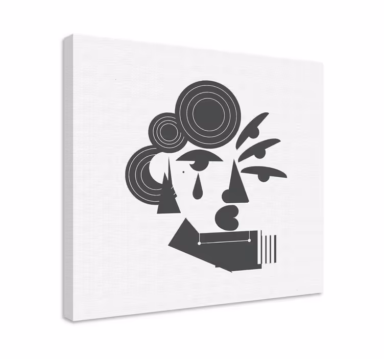 Quadro con disegno stile moderno astratto - TenStickers