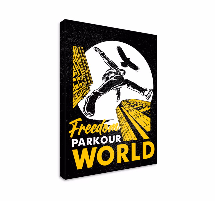 Stampa del poster del mondo del parkour - TenStickers
