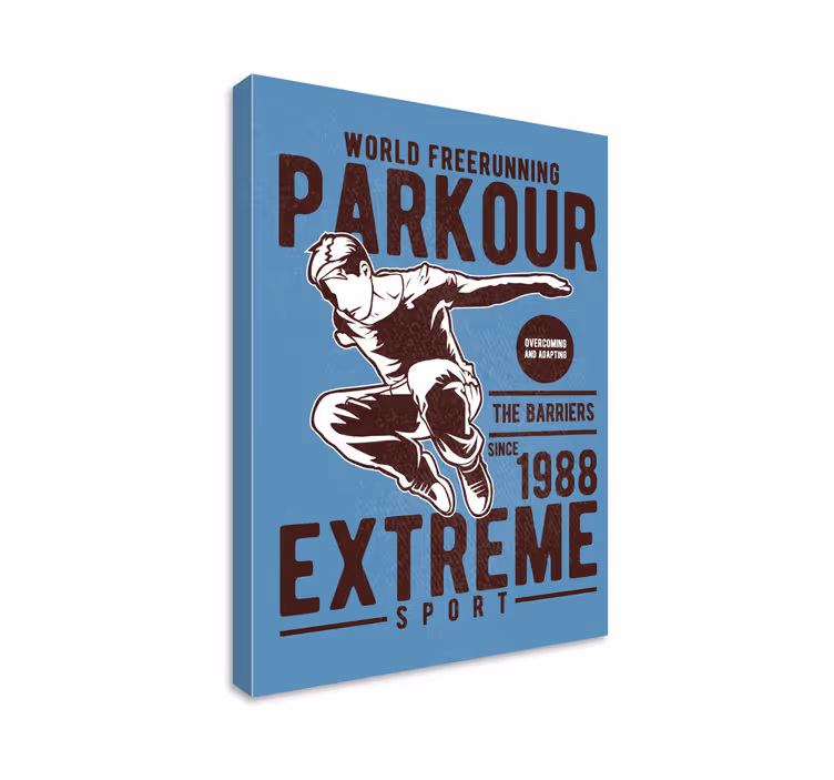 Stampa poster vintage parkour - TenStickers