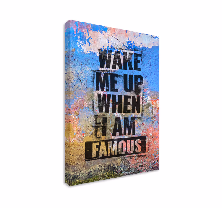 Quadro con scritta motivazionale - TenStickers