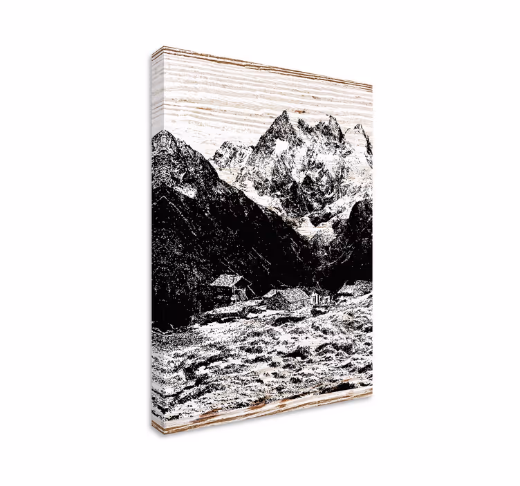 Quadro paesaggio paesaggio di montagna - TenStickers