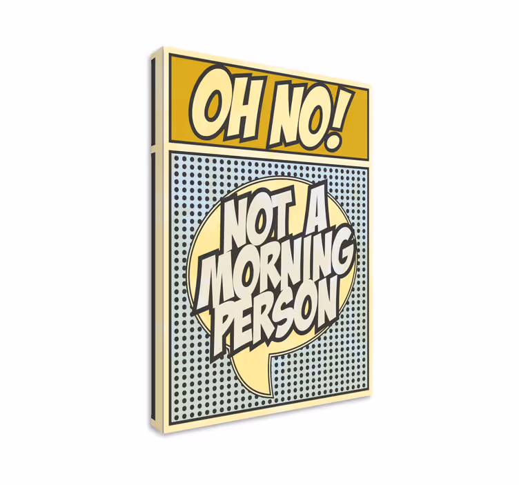 Altri quadri non una persona mattiniera - TenStickers