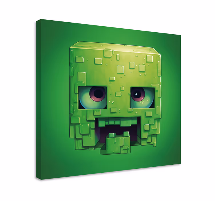 Quadro videogioco personaggio di pixel art inquietante - TenStickers