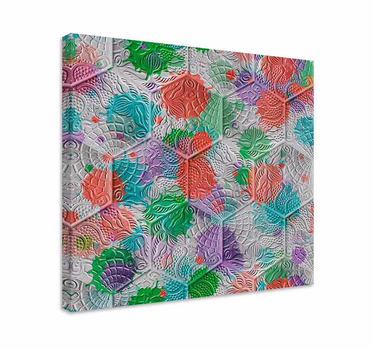 Dipinto vintage piastrelle gaudi colorate - TenStickers