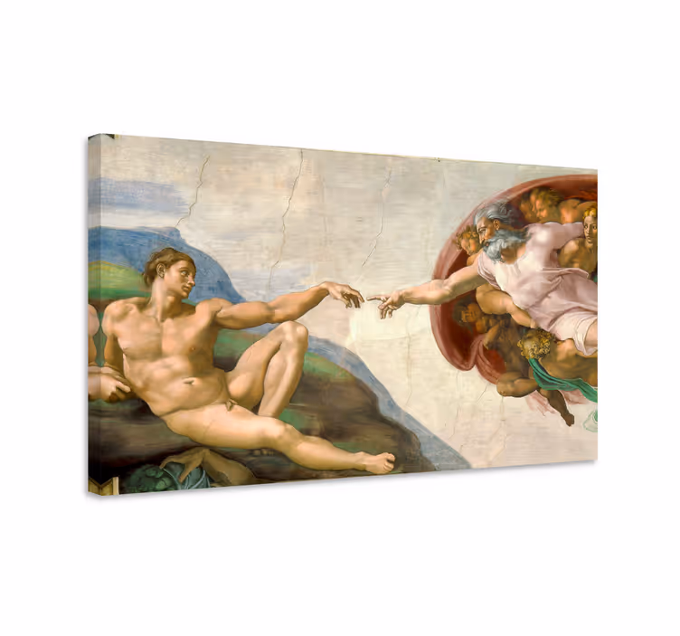 Arte dipinto la creazione di Adamo dipinto - TenStickers
