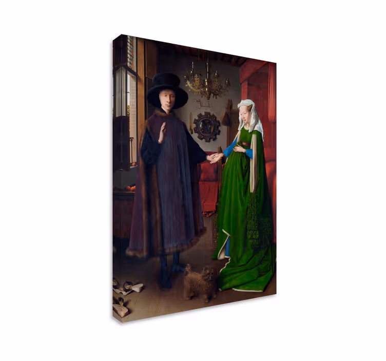 Arte dipinto il dipinto Ritratto Arnolfini è un dipinto a olio su - TenStickers