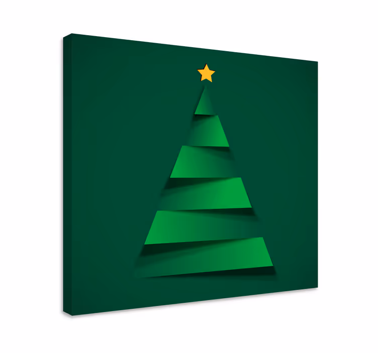 Dipinto di Natale albero di natale moderno - TenStickers