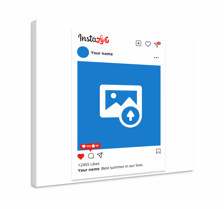 Dipinto con nome personalizzato instalove - TenStickers