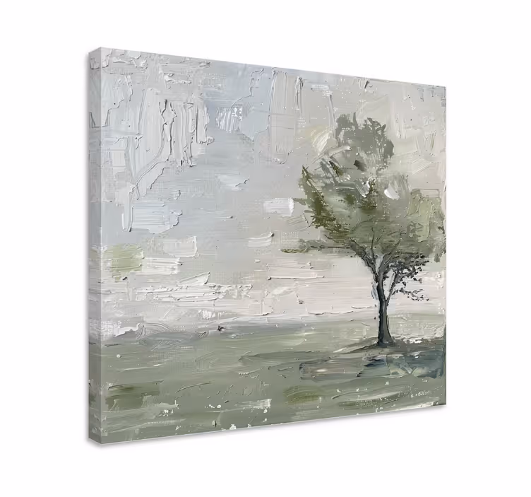 Dipinto alberi un grande albero - TenStickers