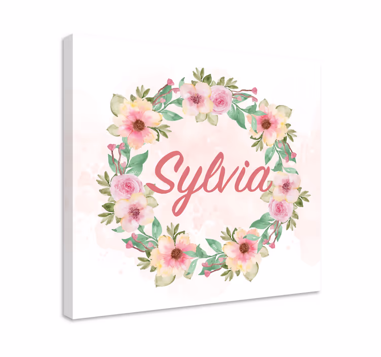 Dipinto fiori primaverili personalizzato - TenStickers