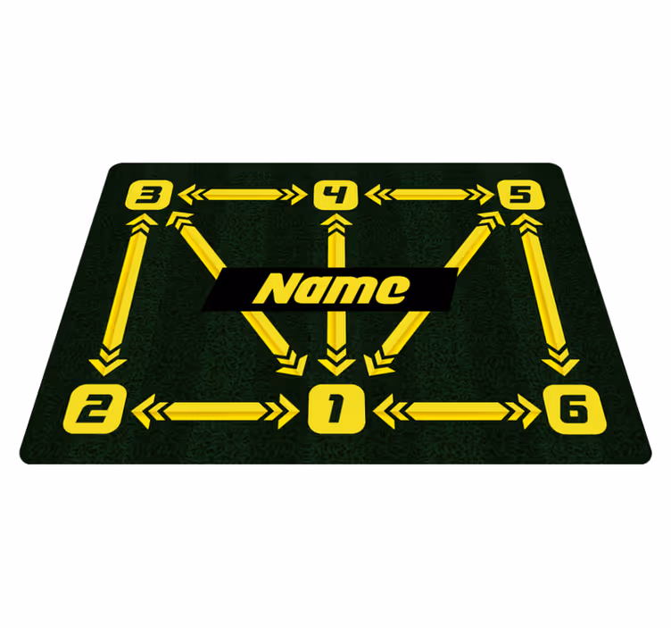 Tappeto vinile giochi allenamento di calcio personalizzato - TenStickers