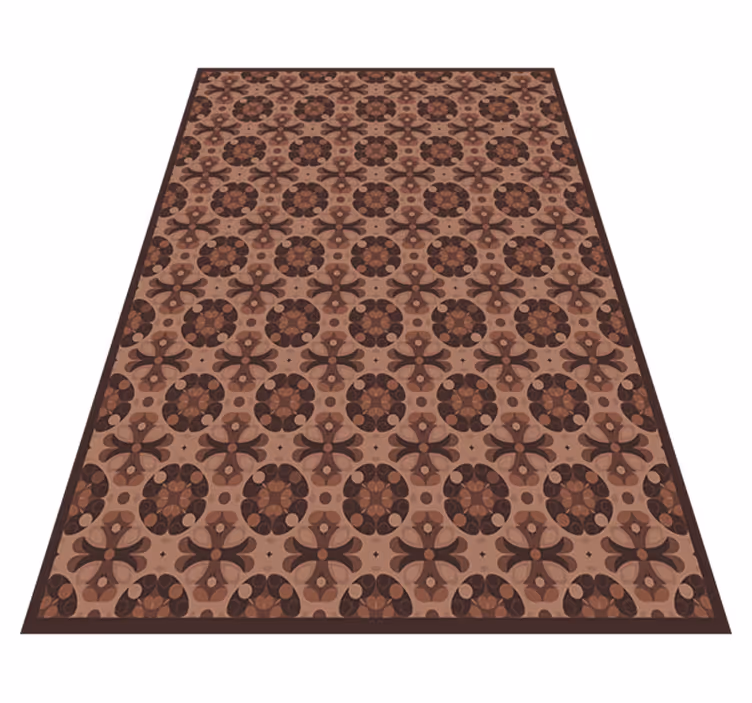 Tappeto vinile piastrelle mocha mousse - TenStickers