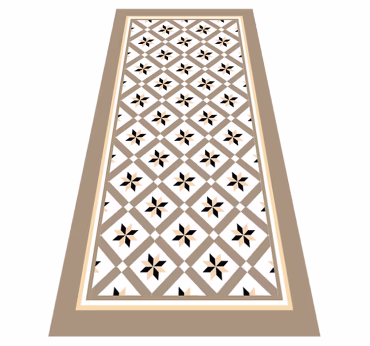 Tappeto pvc cucina marrone idraulico - TenStickers