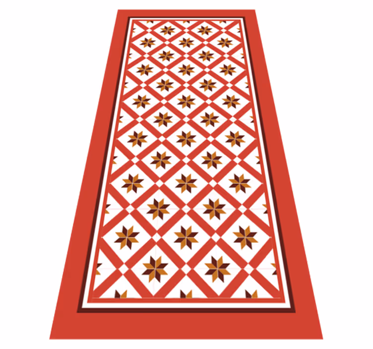 Tappeto pvc cucina rosso idraulico - TenStickers
