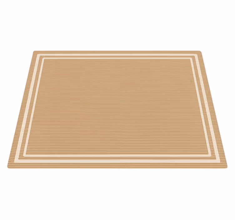 Tappeto vinile esterno imitazione del bordo intrecciato - TenStickers