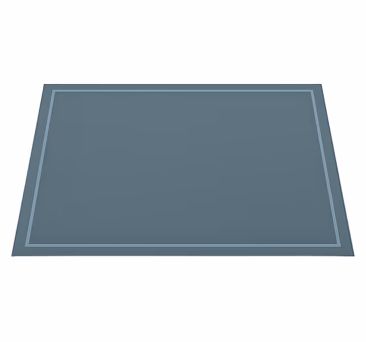 Tappeto vinile blu design con bordo semplice - TenStickers