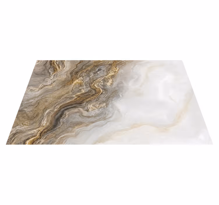 Tappeto vinile effetto marmo aspetto onice tortora - TenStickers