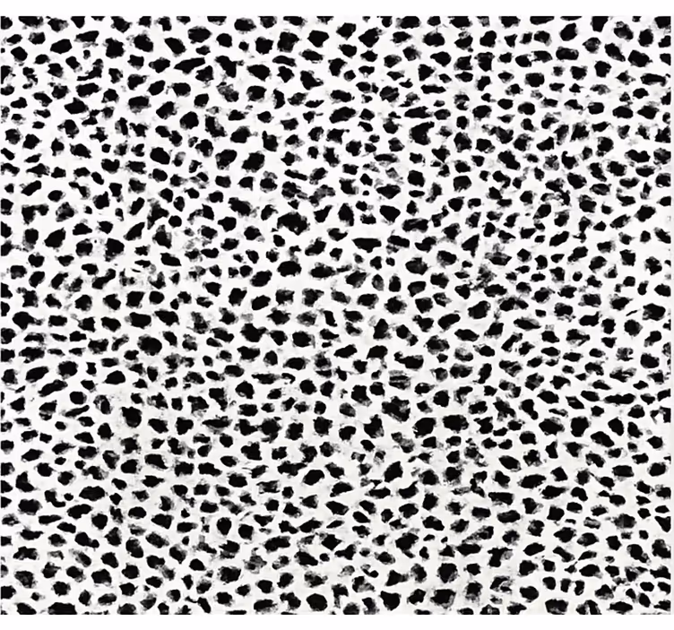Tappeto vinile sala da pranzo stampa leopardata monocromatica - TenStickers