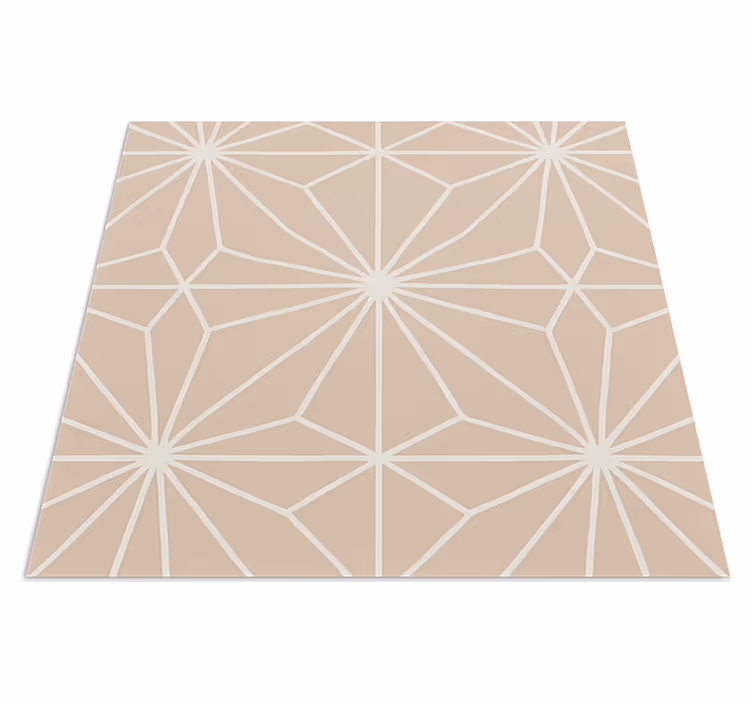 Tappeto pvc cucina motivo stelle beige - TenStickers