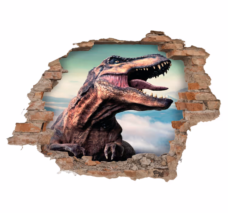 Tappeto vinile animali t-rex 3d realistico - TenStickers