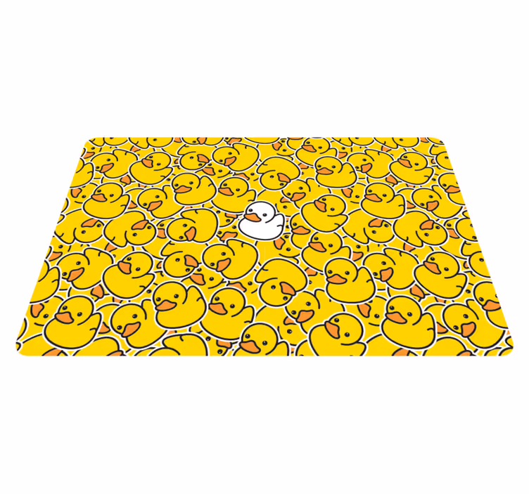 Tappeto vinile animali anatra bianca diversa - TenStickers