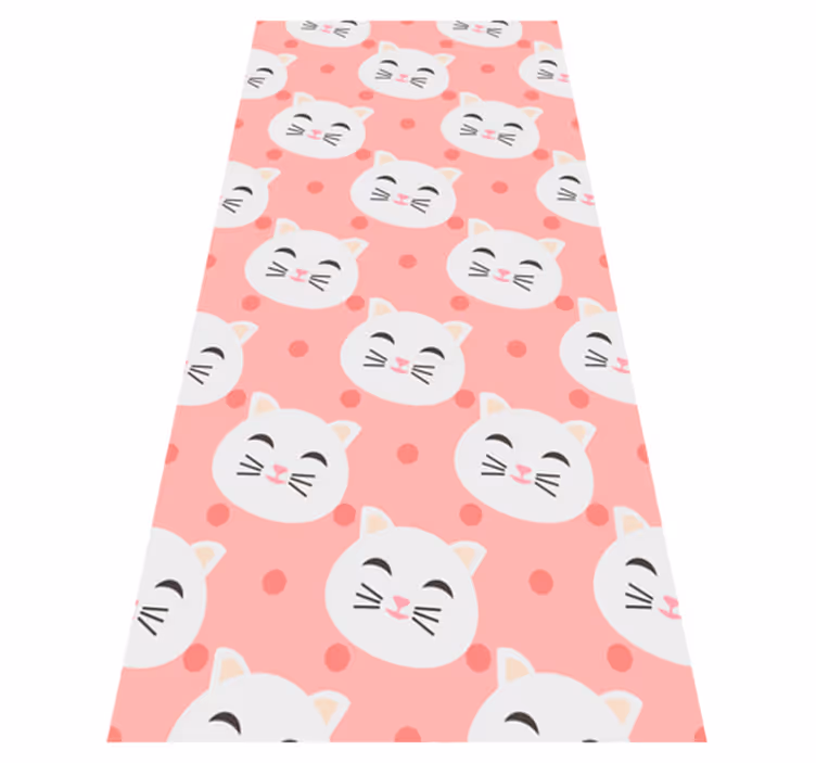 Tappeto vinile animali gattini divertenti - TenStickers