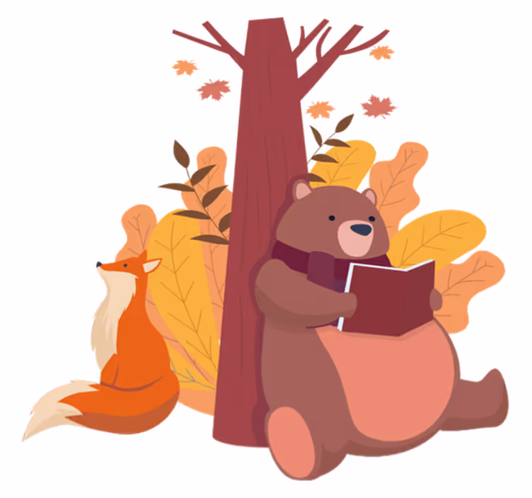 Tappeto vinile animali albero con animali - TenStickers