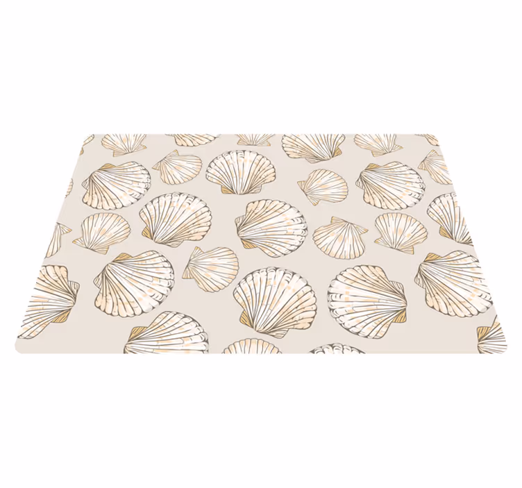 Tappeto vinile animali con conchiglie grandi e piccole - TenStickers