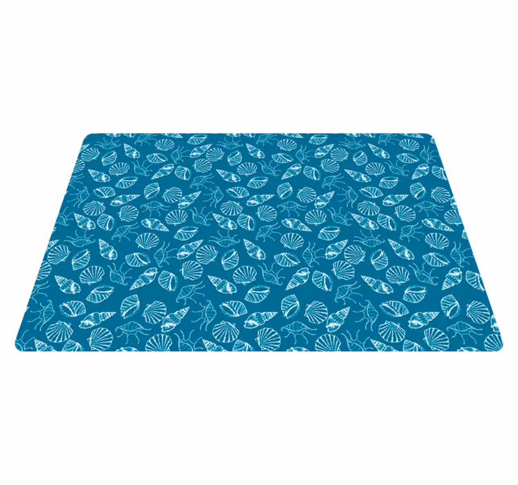 Tappeto vinile animali con conchiglie marine - TenStickers